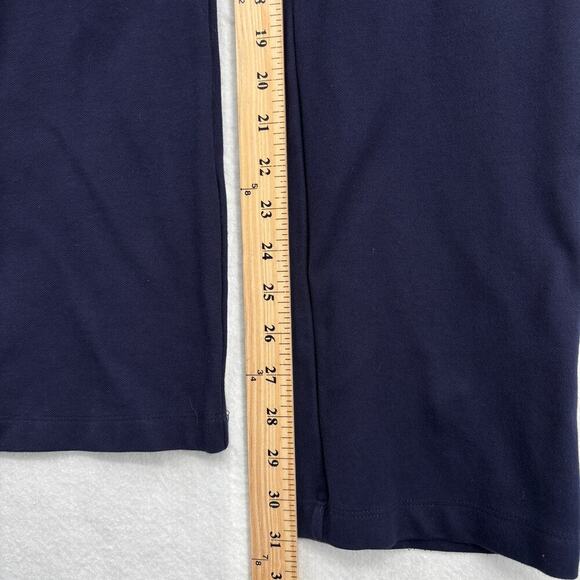 Tapata Pants Womens Size L Navy Blue Straight Leg Pull On Ponte Knit Stretch - Picture 9 of 9